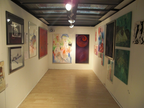 Kunst von Sabine Haag im Galeriewagen
