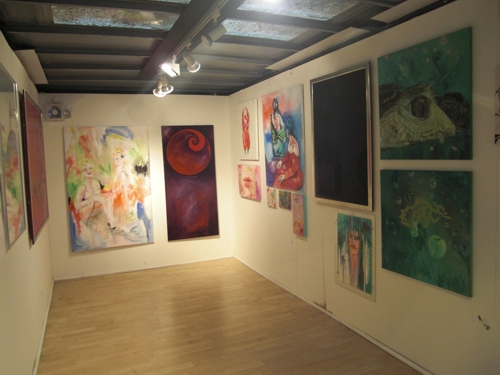 Kunst von Sabine Haag im Galeriewagen