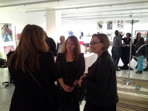 Gemälde von Sabine Haag in der Ausstellung Art and Light