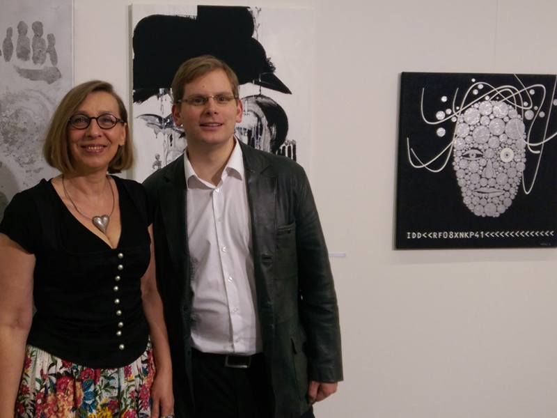 Messestand der Stilgalerie ART Innsbruck 2015 mit Werken von Sabine Haag