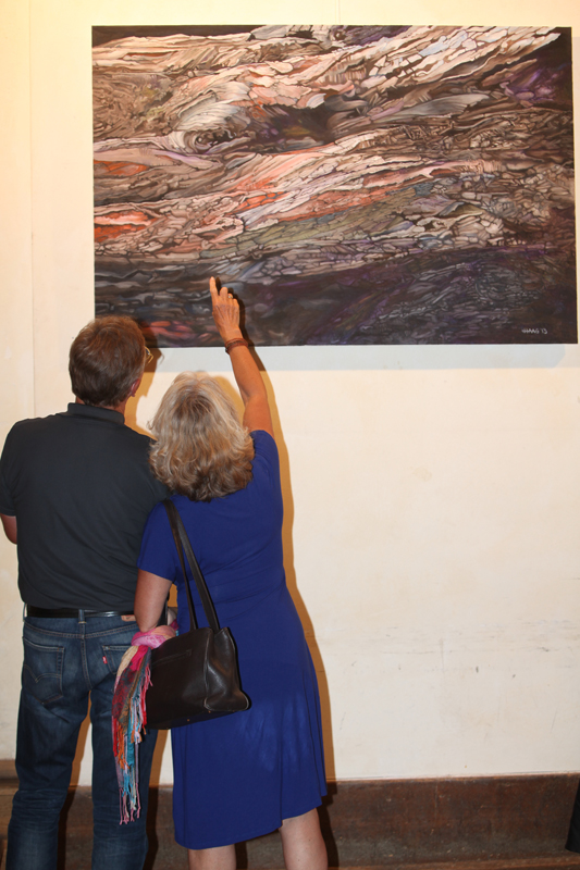 Vernissage im Interim von Sabine Haag, Stadtteilwoche Laim