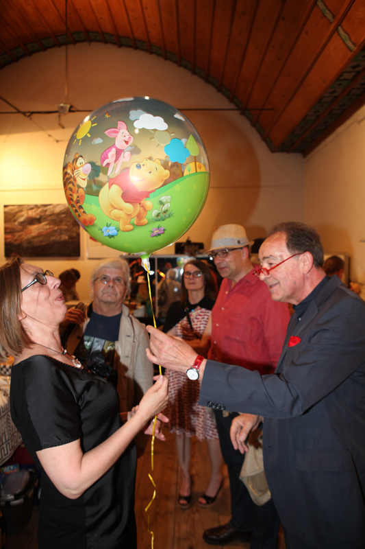 Vernissage im Interim von Sabine Haag, Stadtteilwoche Laim