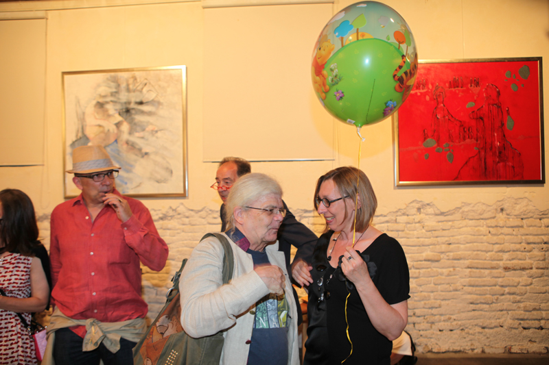 Vernissage im Interim von Sabine Haag, Stadtteilwoche Laim