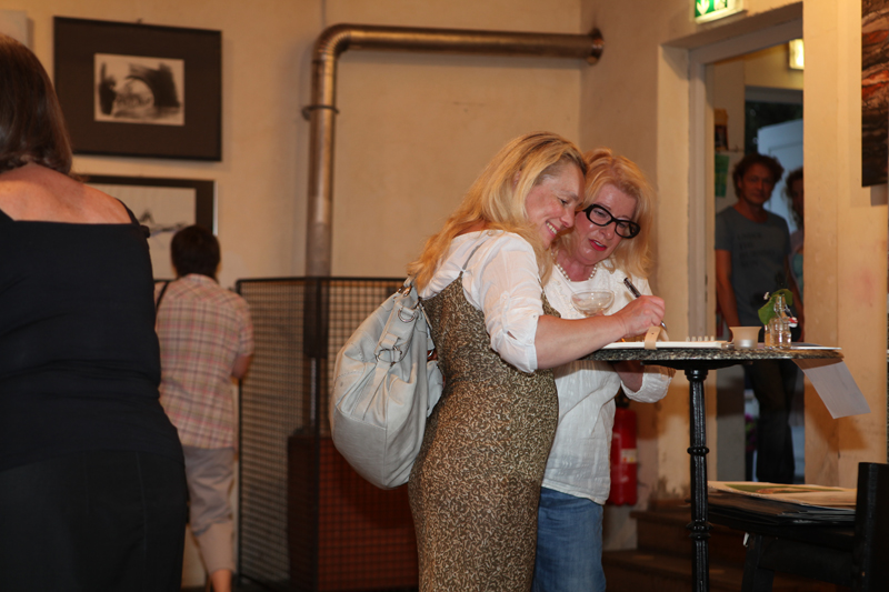 Vernissage im Interim von Sabine Haag, Stadtteilwoche Laim