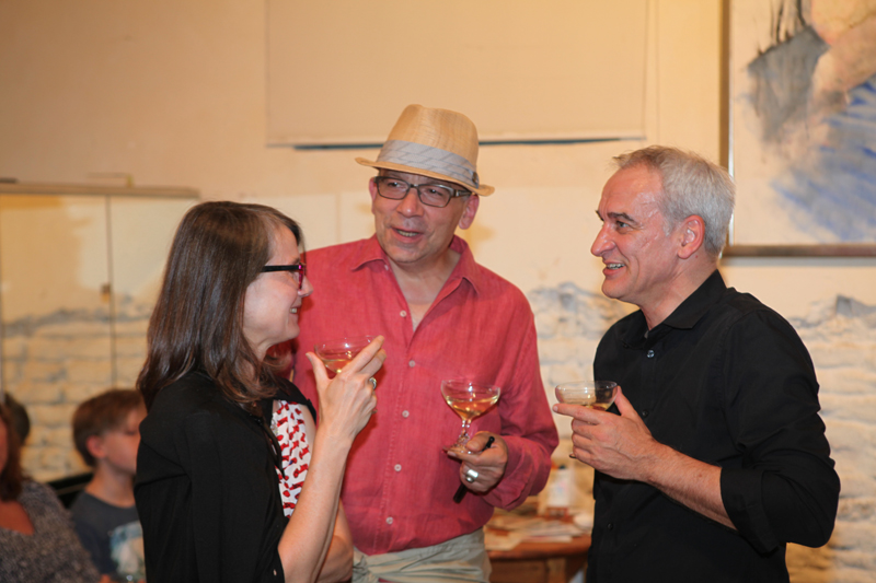 Vernissage im Interim von Sabine Haag, Stadtteilwoche Laim