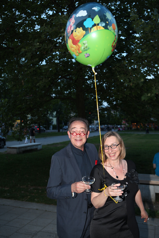 Vernissage im Interim von Sabine Haag, Stadtteilwoche Laim