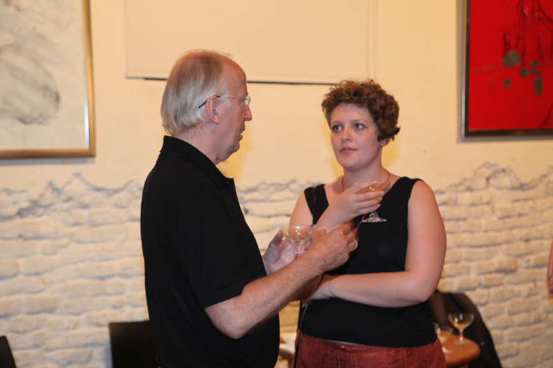 Vernissage im Interim von Sabine Haag, Stadtteilwoche Laim