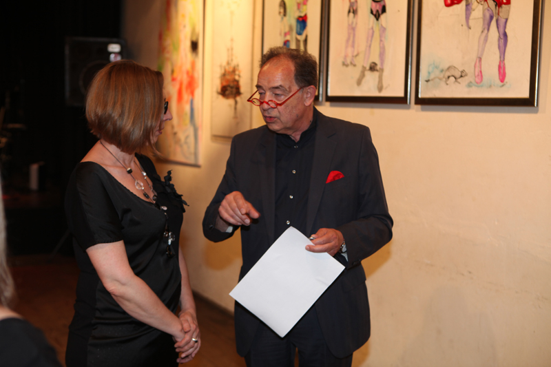 Vernissage im Interim von Sabine Haag, Stadtteilwoche Laim