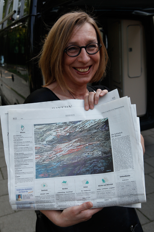 Vernissage im Interim von Sabine Haag, Stadtteilwoche Laim
