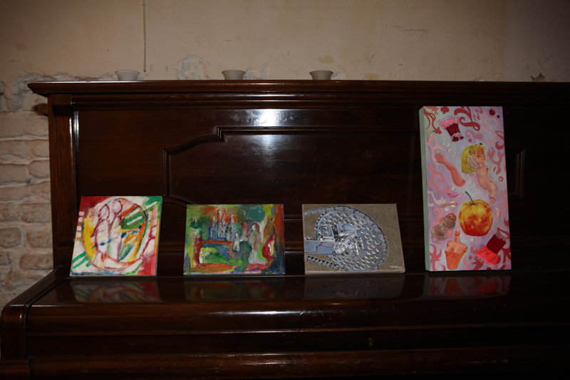 Vernissage im Interim von Sabine Haag, Stadtteilwoche Laim