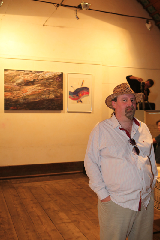 Vernissage im Interim von Sabine Haag, Stadtteilwoche Laim