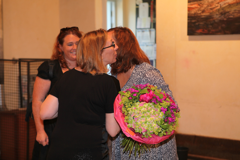 Vernissage im Interim von Sabine Haag, Stadtteilwoche Laim