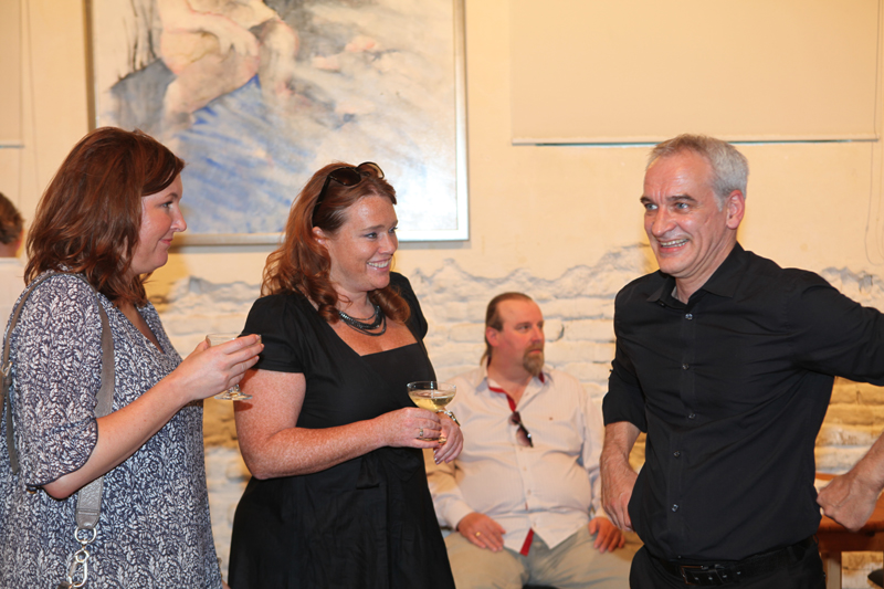 Vernissage im Interim von Sabine Haag, Stadtteilwoche Laim
