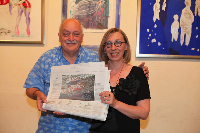 Vernissage im Interim von Sabine Haag, Stadtteilwoche Laim