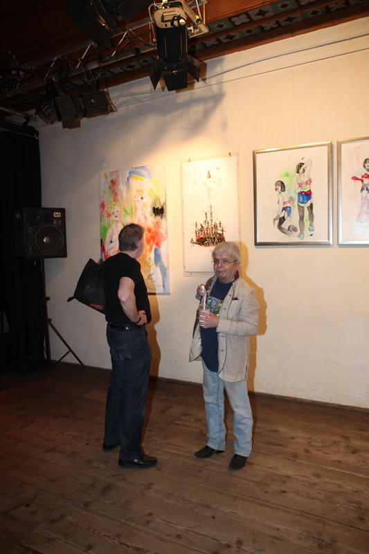 Vernissage im Interim von Sabine Haag, Stadtteilwoche Laim