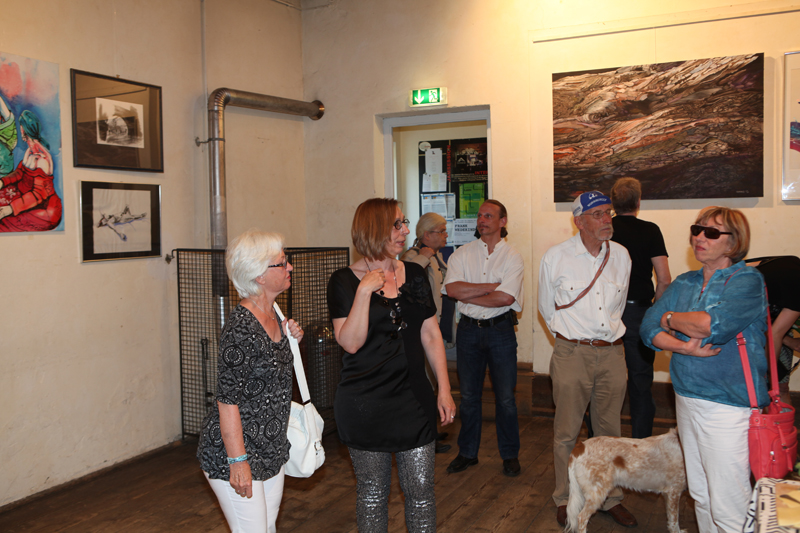 Vernissage im Interim von Sabine Haag, Stadtteilwoche Laim