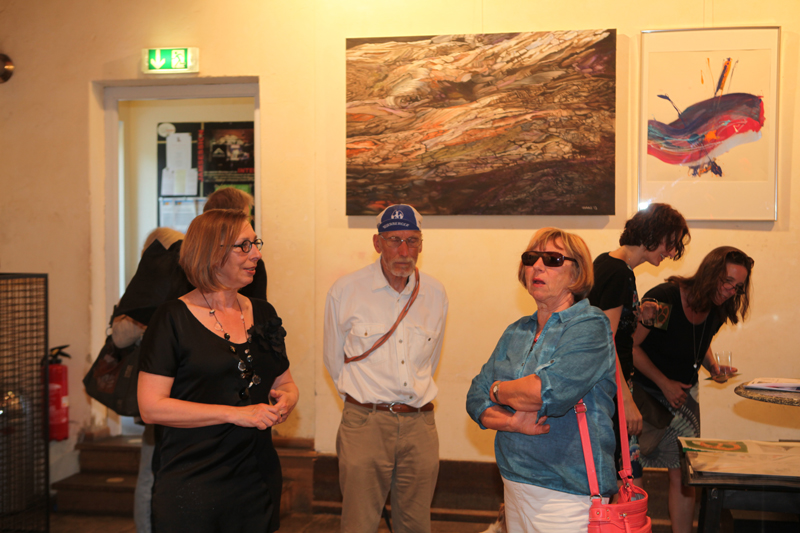 Vernissage im Interim von Sabine Haag, Stadtteilwoche Laim