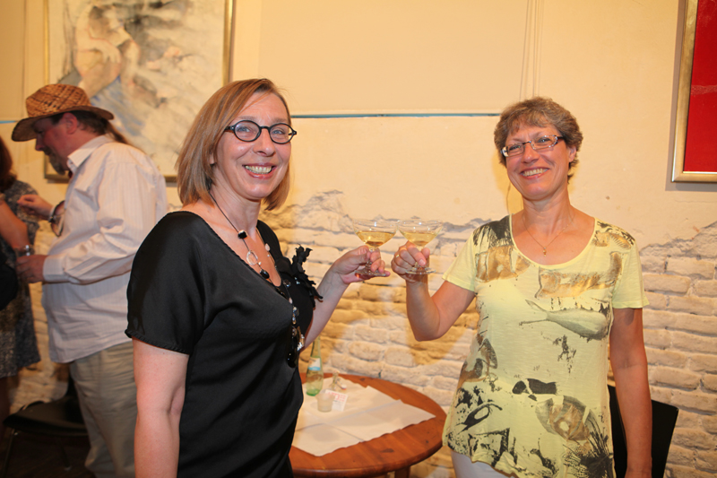 Vernissage im Interim von Sabine Haag, Stadtteilwoche Laim