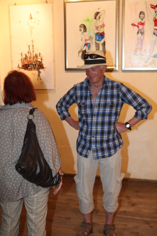 Vernissage im Interim von Sabine Haag, Stadtteilwoche Laim