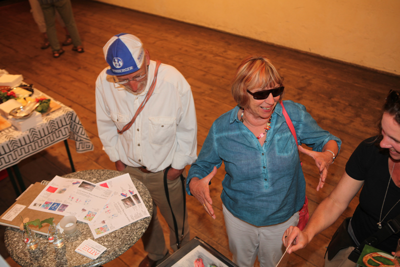 Vernissage im Interim von Sabine Haag, Stadtteilwoche Laim