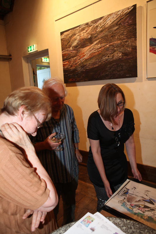 Vernissage im Interim von Sabine Haag, Stadtteilwoche Laim