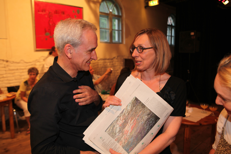 Vernissage im Interim von Sabine Haag, Stadtteilwoche Laim