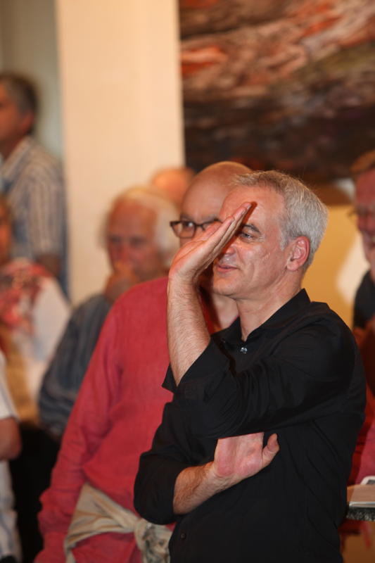 Vernissage im Interim von Sabine Haag, Stadtteilwoche Laim