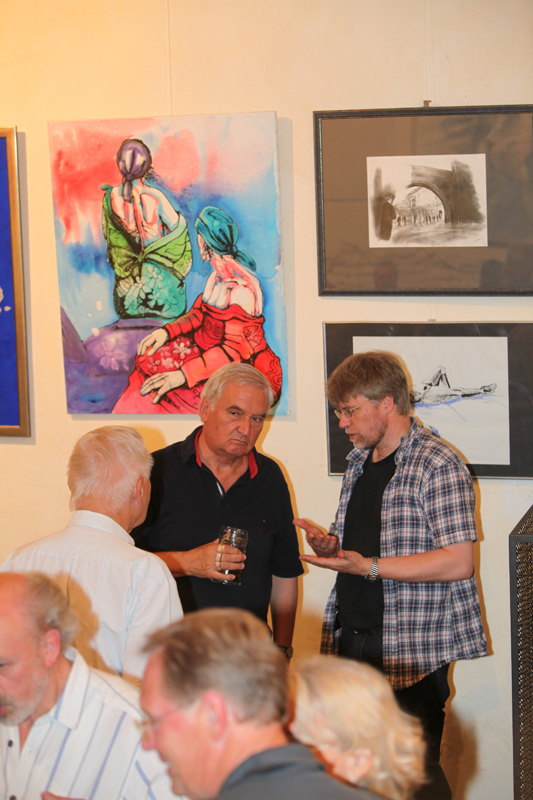 Vernissage im Interim von Sabine Haag, Stadtteilwoche Laim