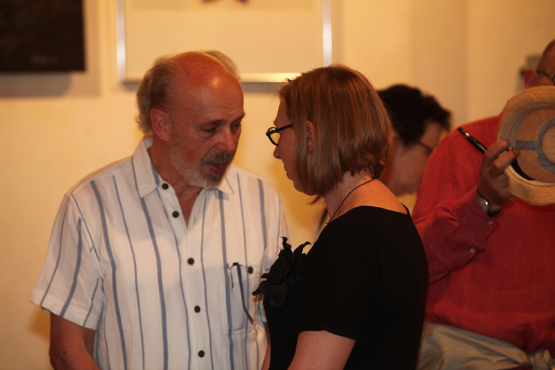 Vernissage im Interim von Sabine Haag, Stadtteilwoche Laim
