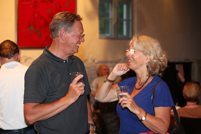 Vernissage im Interim von Sabine Haag, Stadtteilwoche Laim