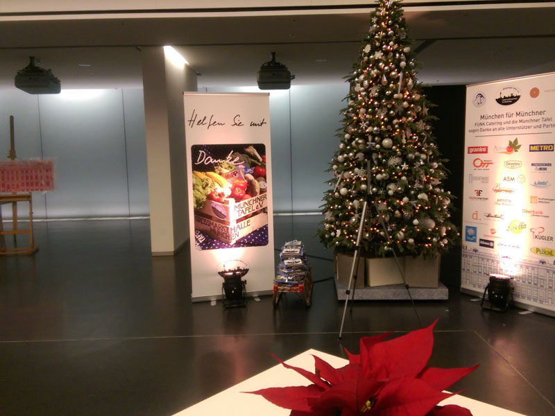 Stage zur Präsentation der Sponsoren der Münchner Tafel e.V., Alte Bayerische Staatsbank München