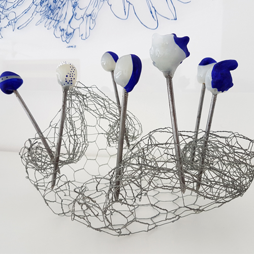 Nägel mit Köpfen Blau, Modelliermasse