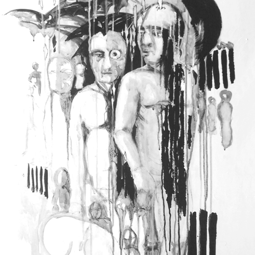 Reglement, 70x150cm, Acryl/Leinwand