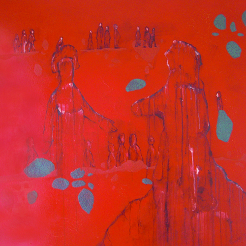 Wir Zwei, 130x110cm, Acryl/Leinwand